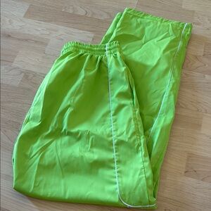 Bright Green Track Pants Jo and jax